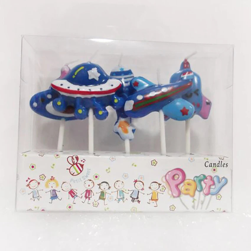 Rocket Birthday Cake Candles (5PCS/Set)