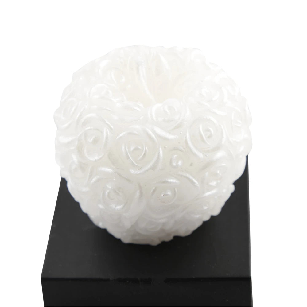Rose Shaped Ball Candle (Scented Flower)