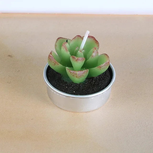 Creative Simulated Succulent Plants Candle