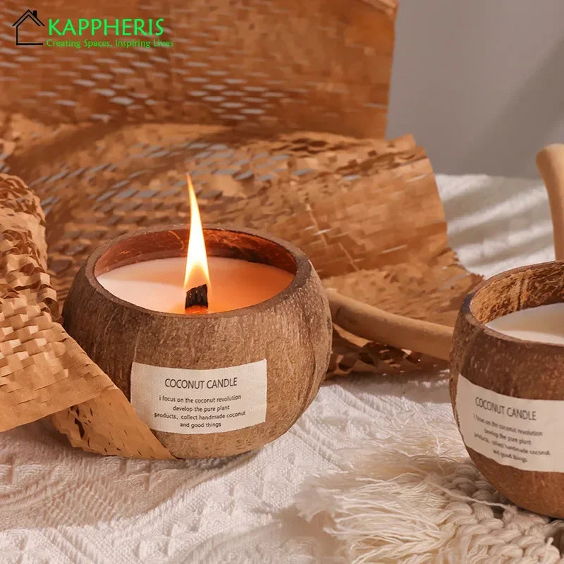 Coconut Shell Aromatic Candles (1 pc)