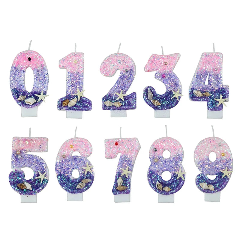 Ocean Number Birthday Candle