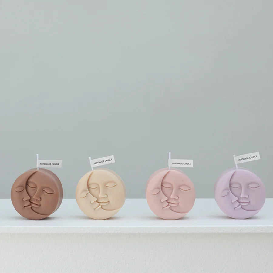 Creative Moon Sun Face Scented Candle