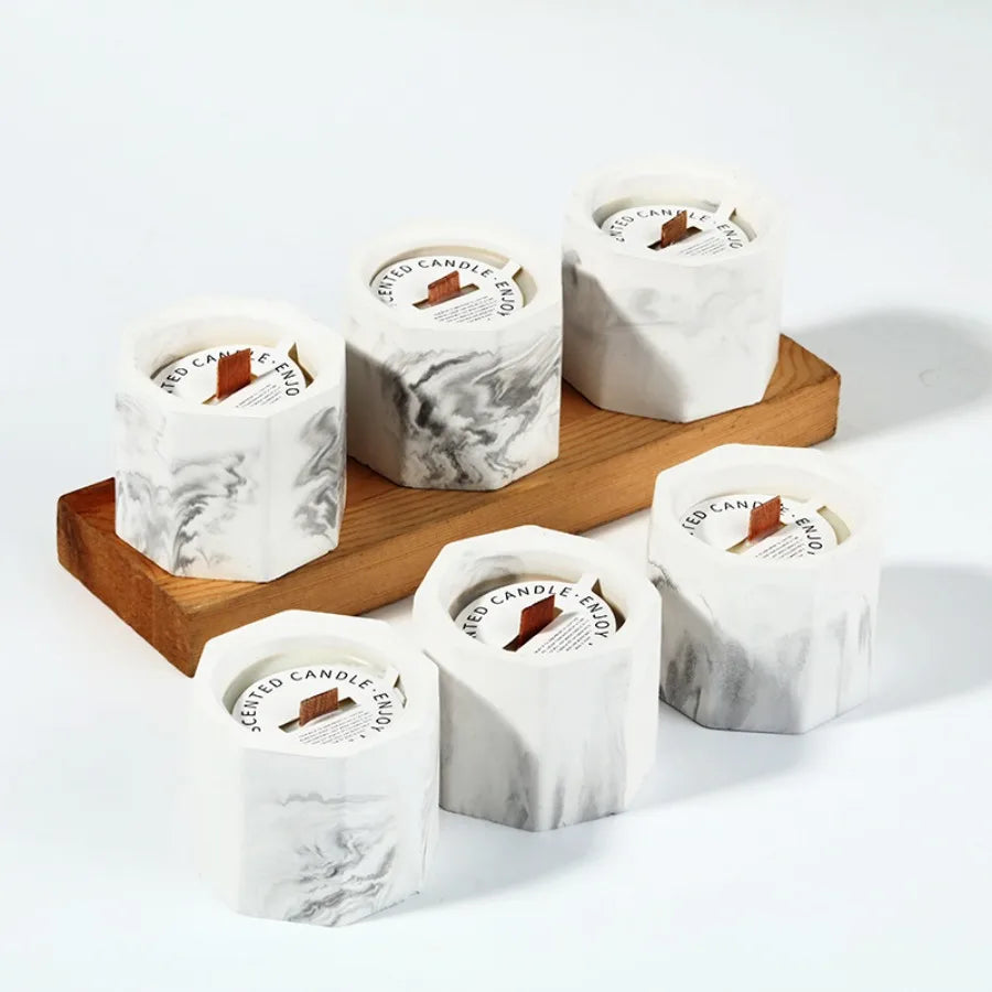 Gypsum cup candle soy wax aromatherapy (smokeless-Scented)
