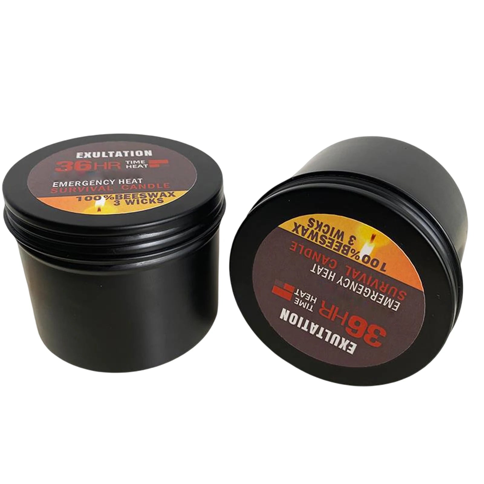 Odorless Candle with Lid (Works upto 36 Hour)