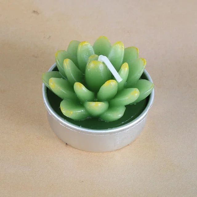 Creative Simulated Succulent Plants Candle