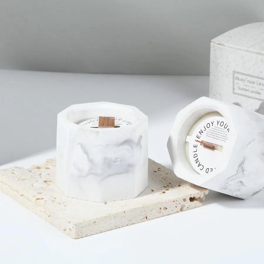 Gypsum cup candle soy wax aromatherapy (smokeless-Scented)