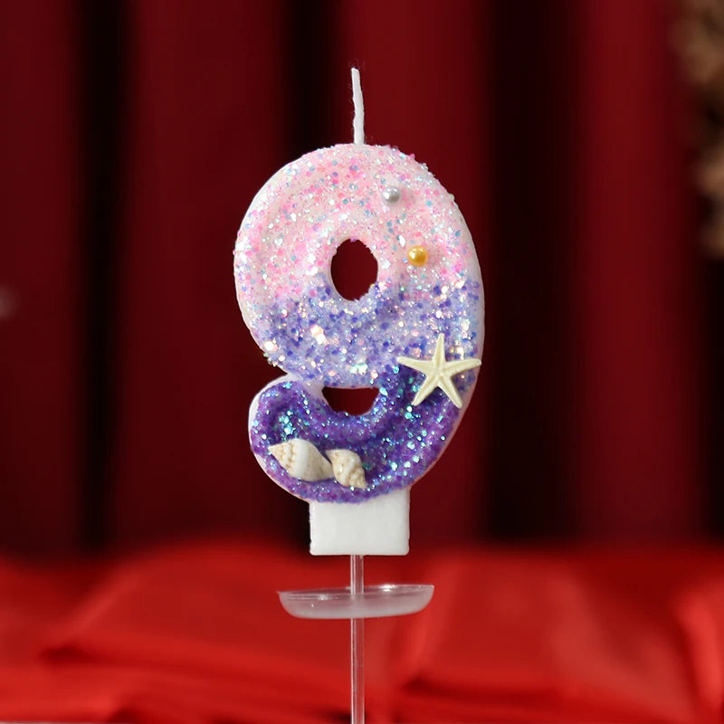 Ocean Number Birthday Candle
