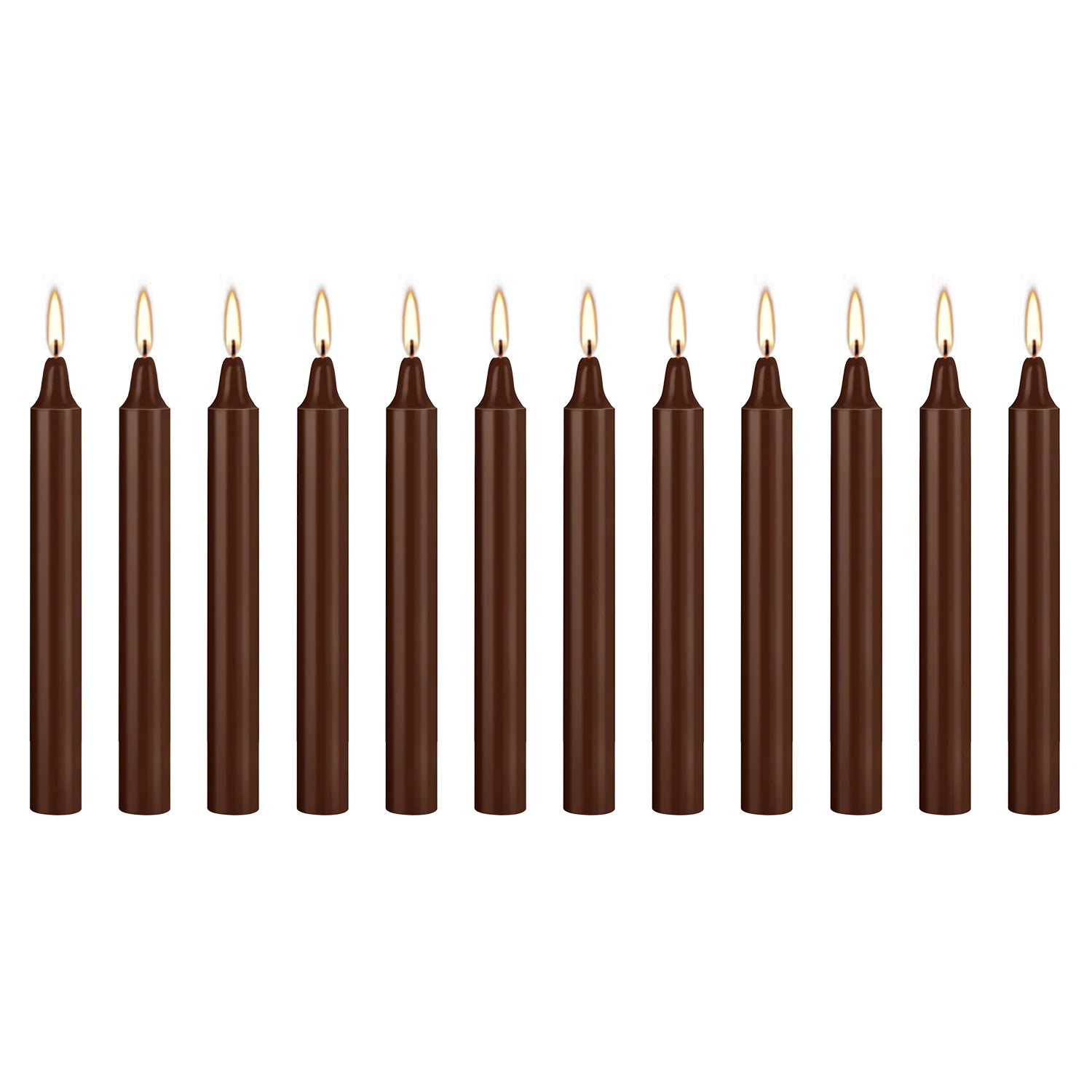 Brown Drip-Free Dinner Candle