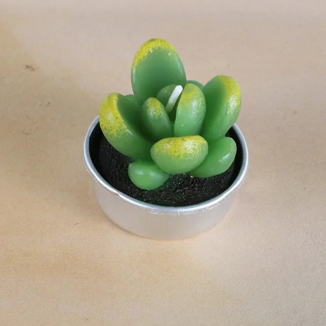 Creative Simulated Succulent Plants Candle