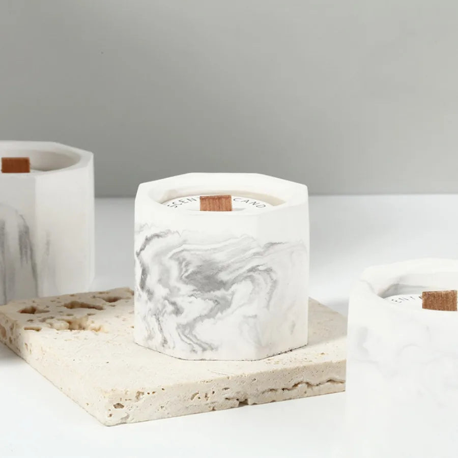 Gypsum cup candle soy wax aromatherapy (smokeless-Scented)