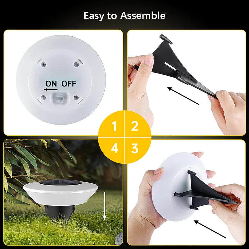 Solar Ground Lights (1/4 Pack)