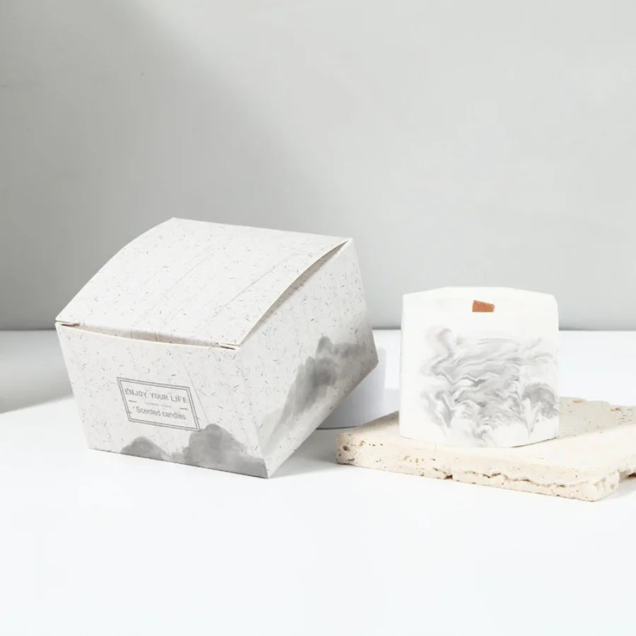 Gypsum cup candle soy wax aromatherapy (smokeless-Scented)