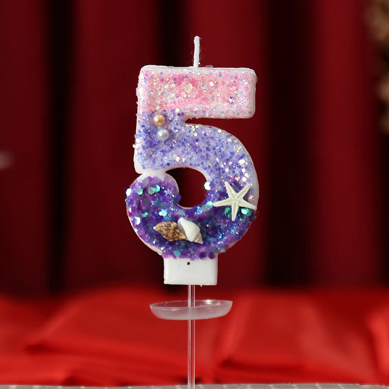 Ocean Number Birthday Candle
