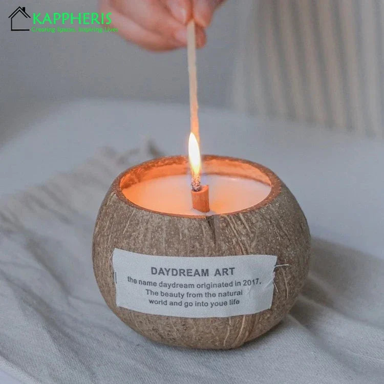 Coconut Shell Aromatic Candles (1 pc)