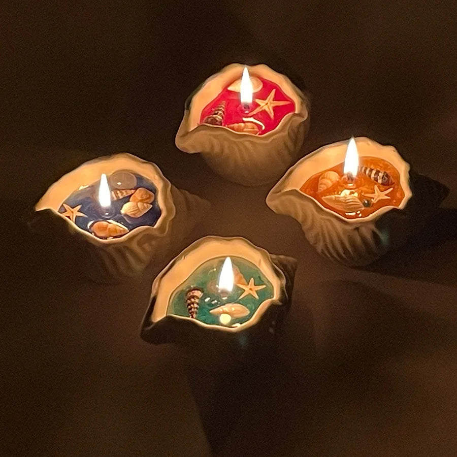 Handcrafted Shell & Starfish Shape Candle