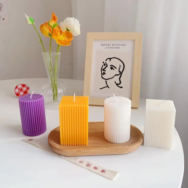 Scented Candles in Round and Square Shape