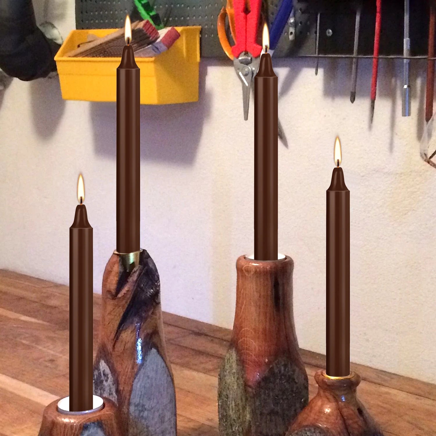 Brown Drip-Free Dinner Candle