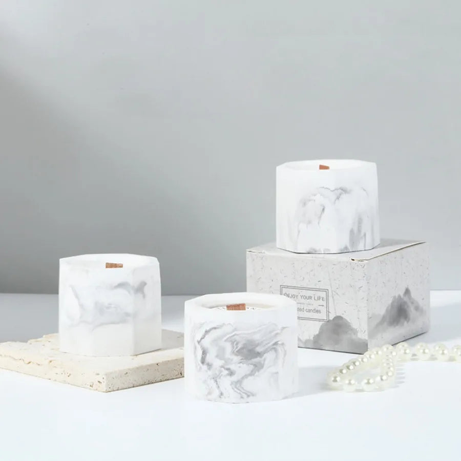 Gypsum cup candle soy wax aromatherapy (smokeless-Scented)