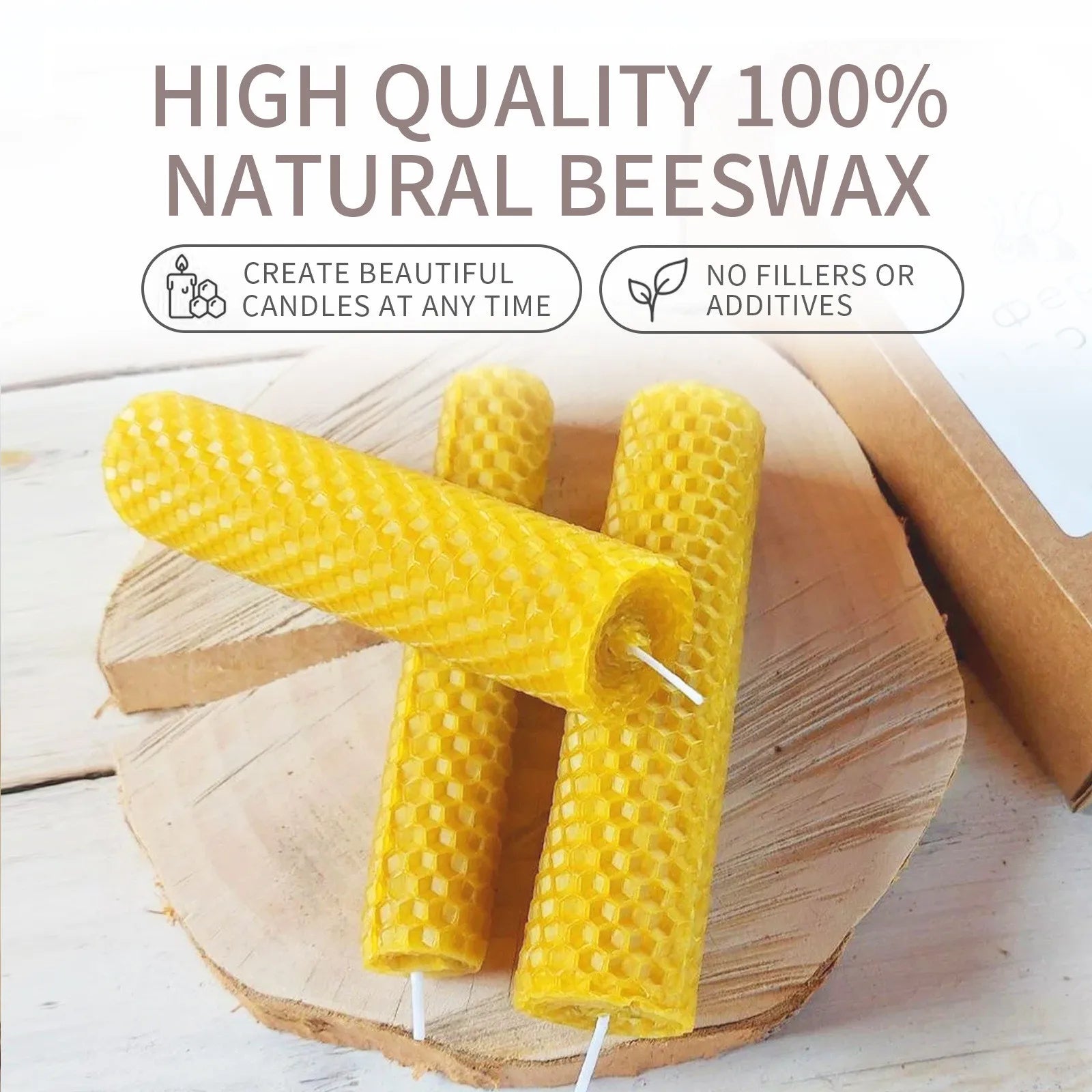 Premium Handmade Beeswax Decorative Candle