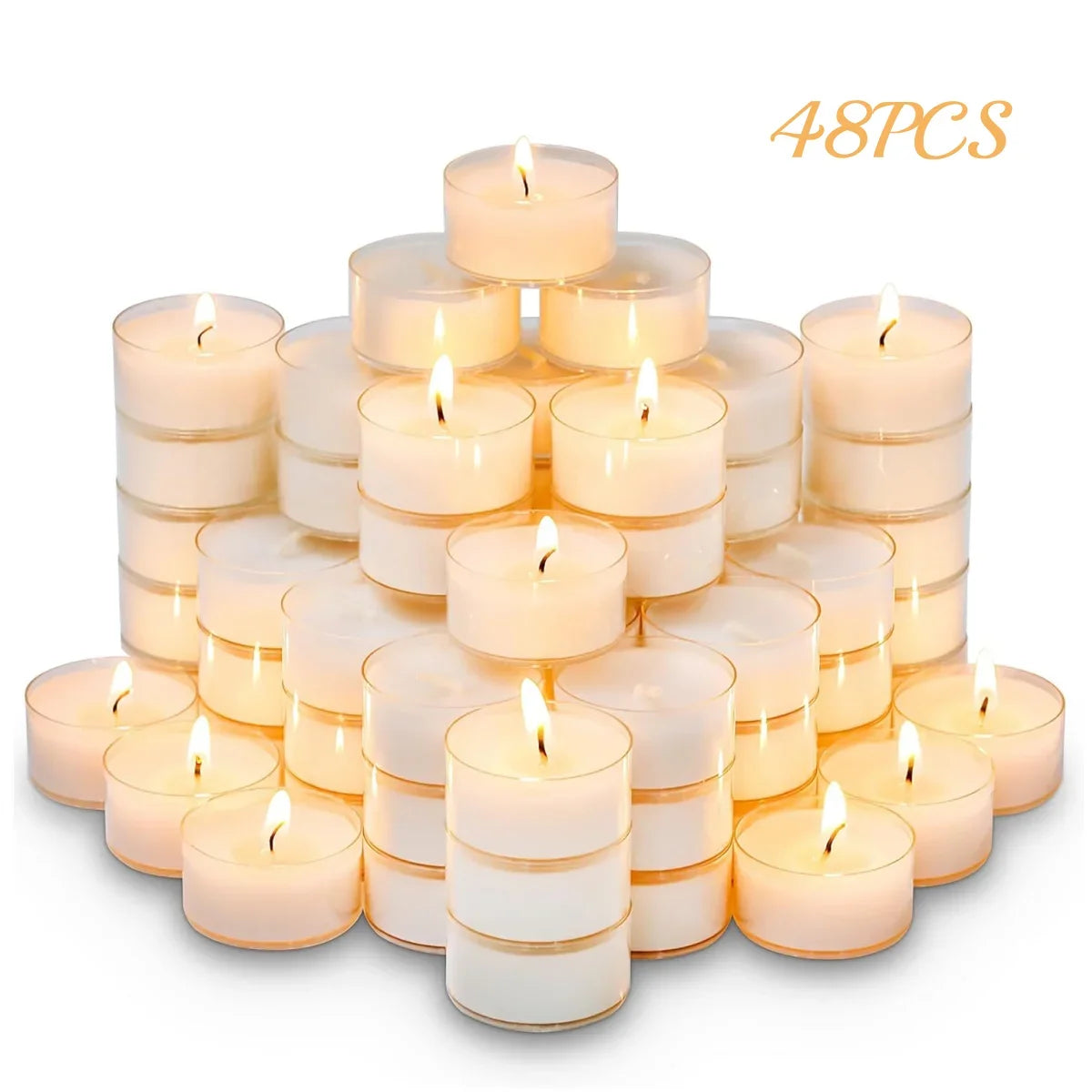 Natural Beeswax Tea Candles - Smokeless