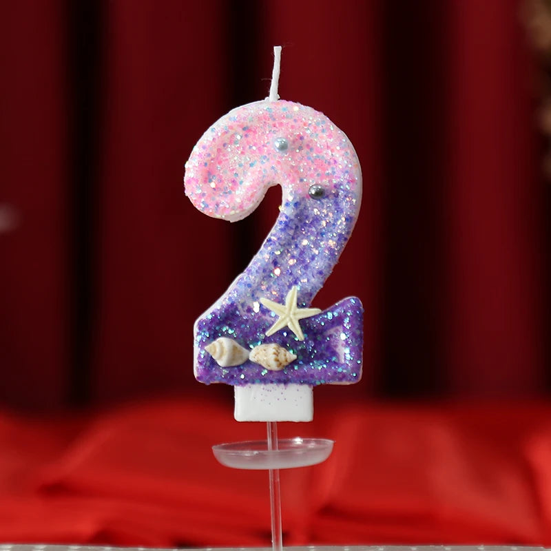 Ocean Number Birthday Candle