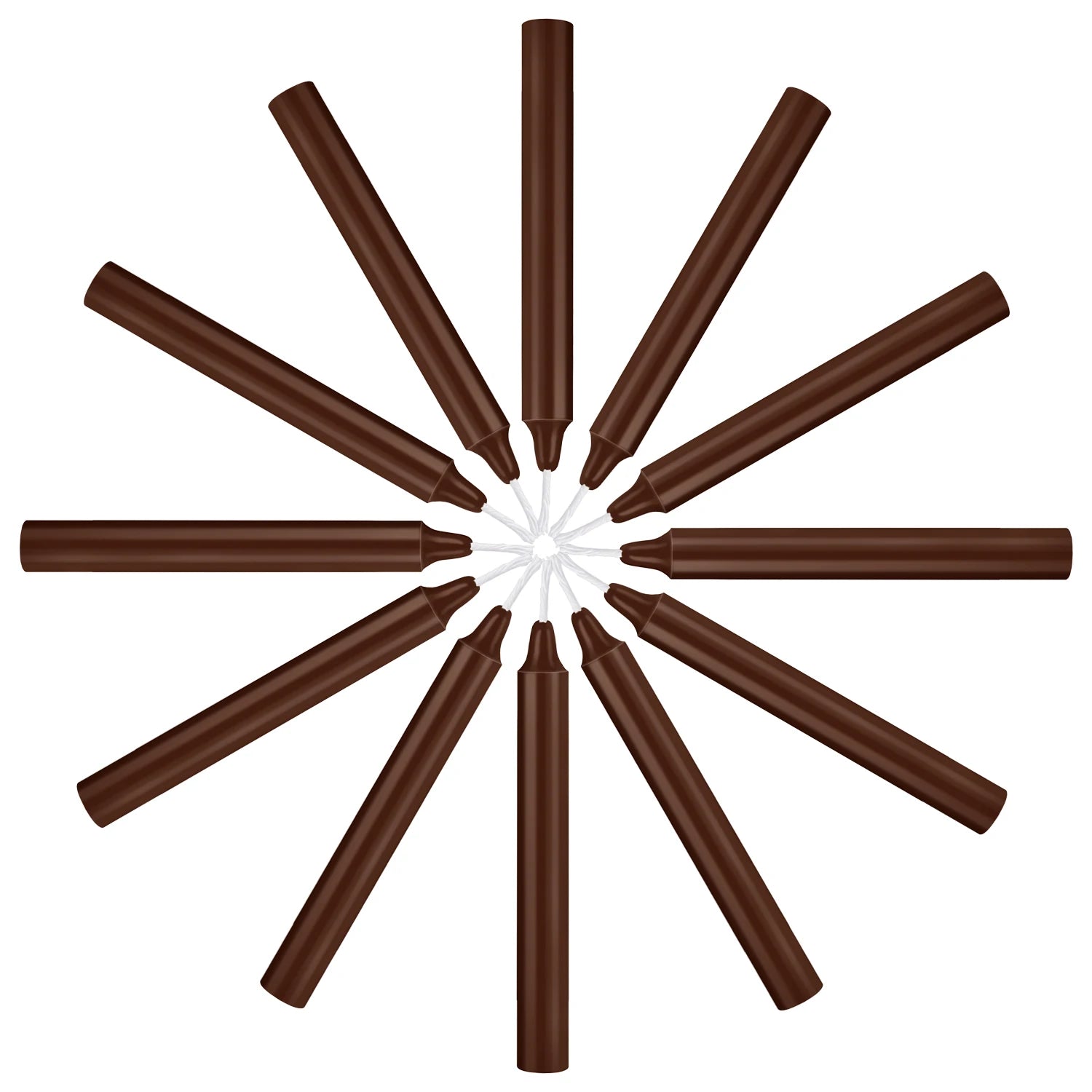 Brown Drip-Free Dinner Candle