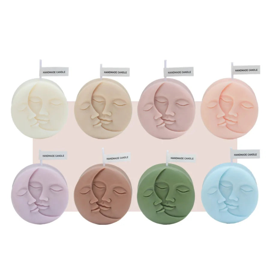 Creative Moon Sun Face Scented Candle
