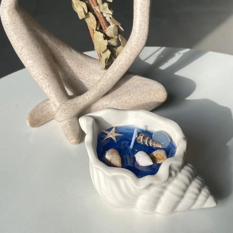 Handcrafted Shell & Starfish Shape Candle