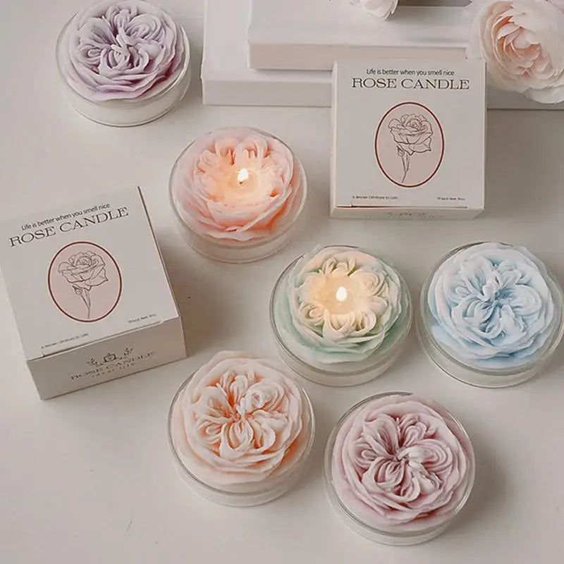 Natural Soy Wax Rose Soy Fall Candles