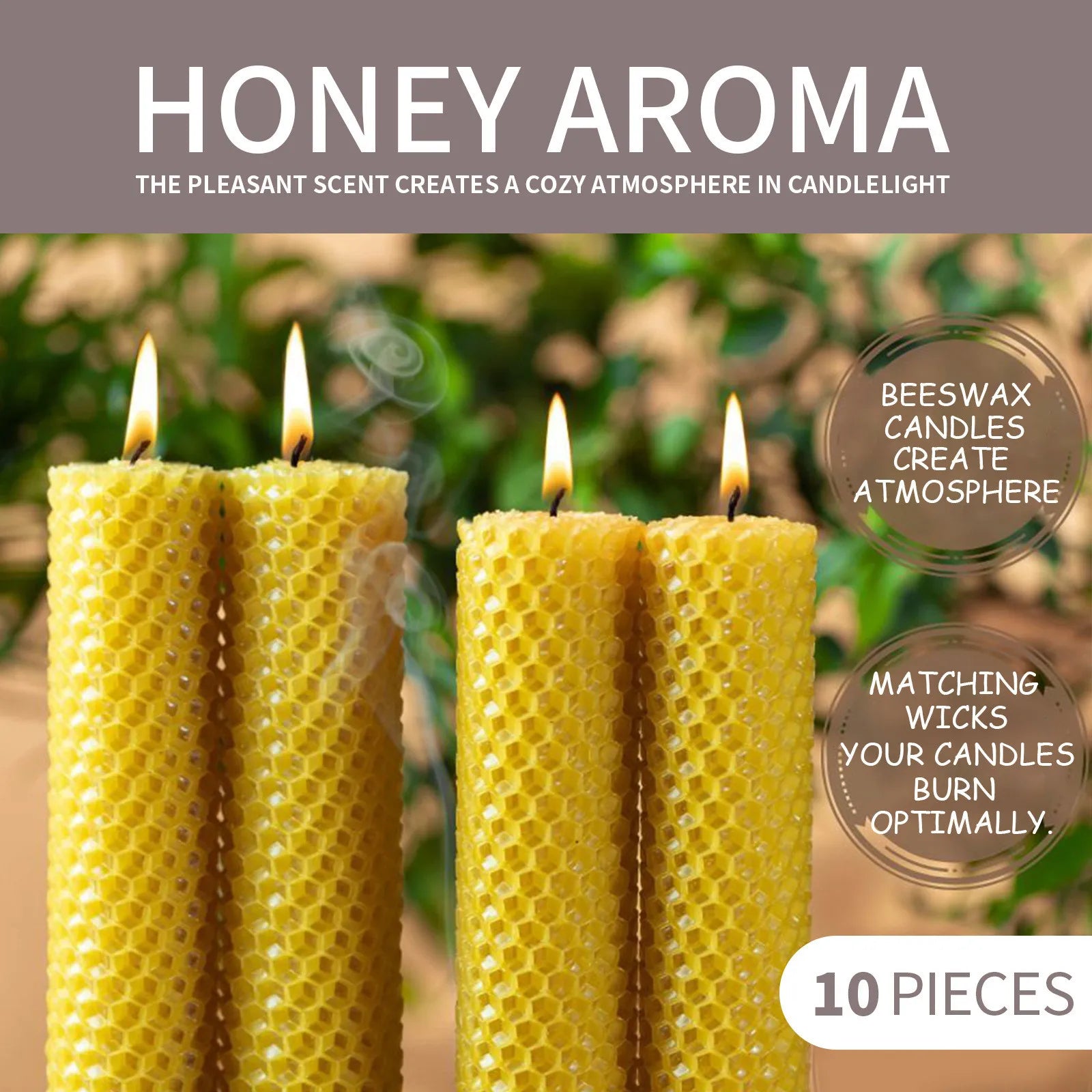 Premium Handmade Beeswax Decorative Candle