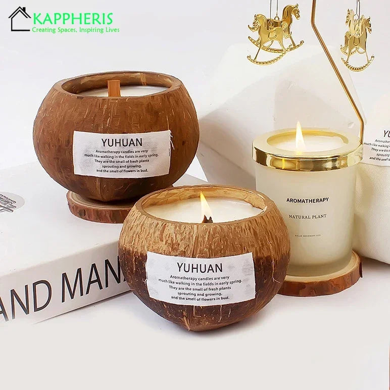 Coconut Shell Aromatic Candles (1 pc)