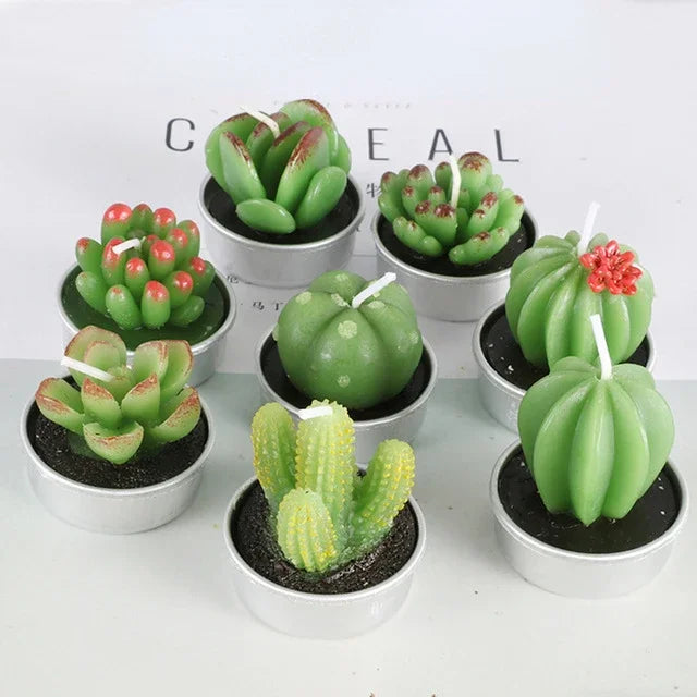 Creative Simulated Succulent Plants Candle