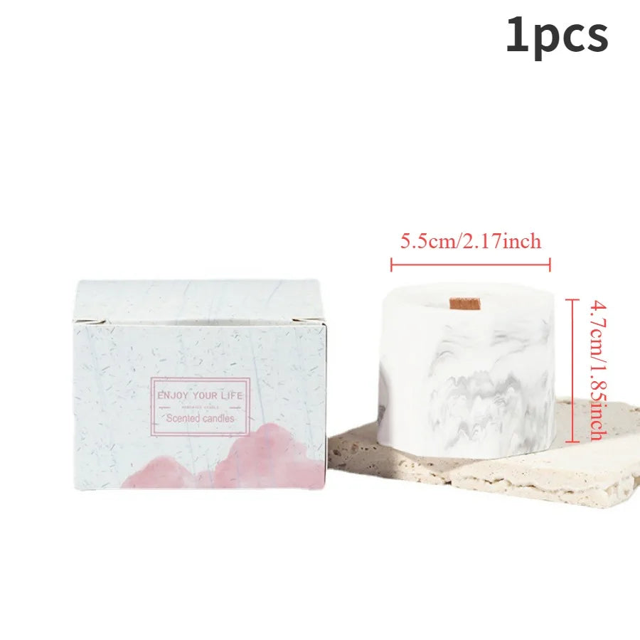 Gypsum cup candle soy wax aromatherapy (smokeless-Scented)