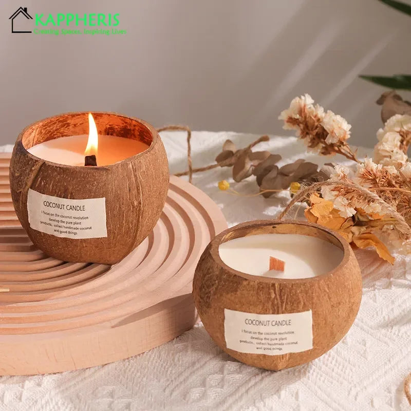 Coconut Shell Aromatic Candles (1 pc)