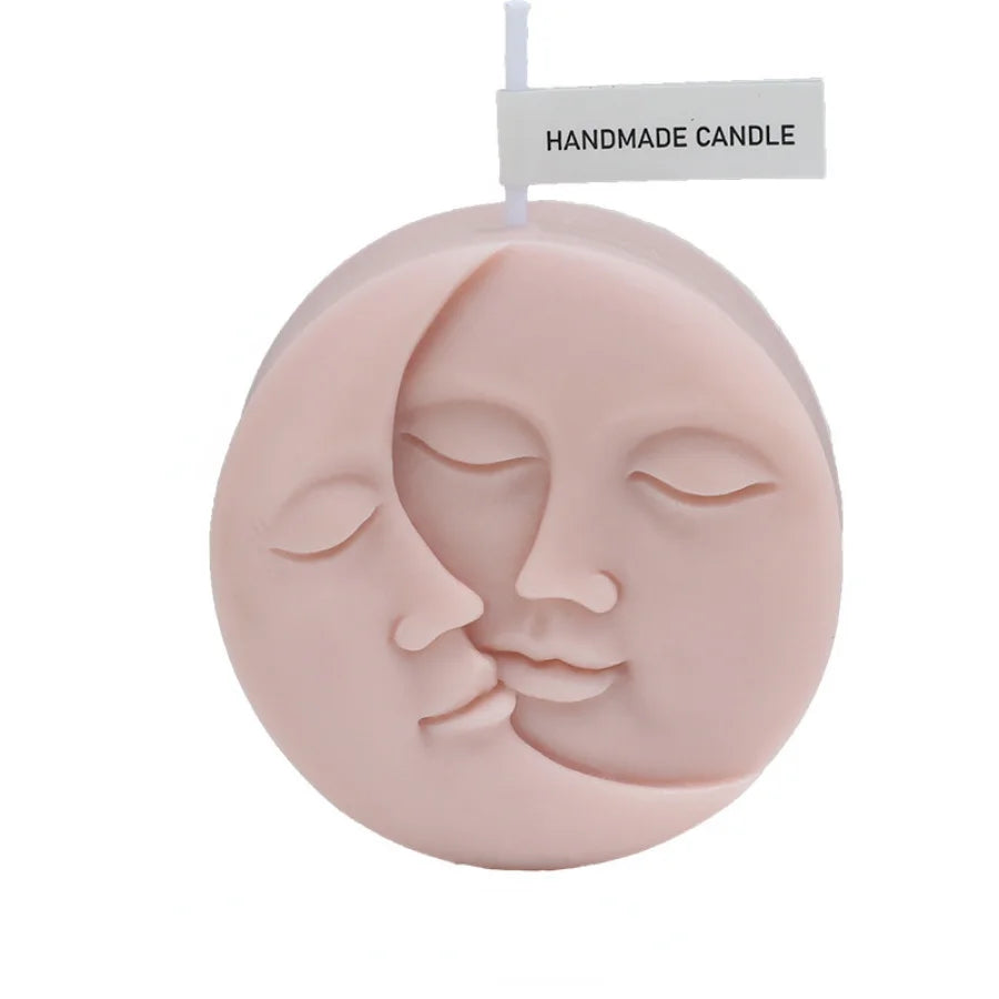 Creative Moon Sun Face Scented Candle