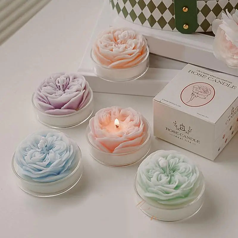 Natural Soy Wax Rose Soy Fall Candles