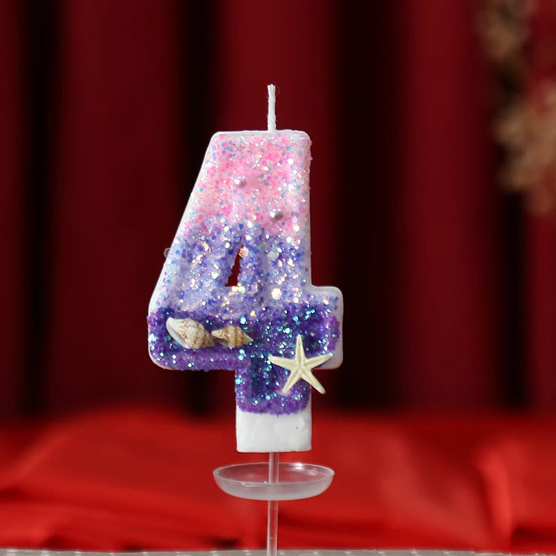 Ocean Number Birthday Candle