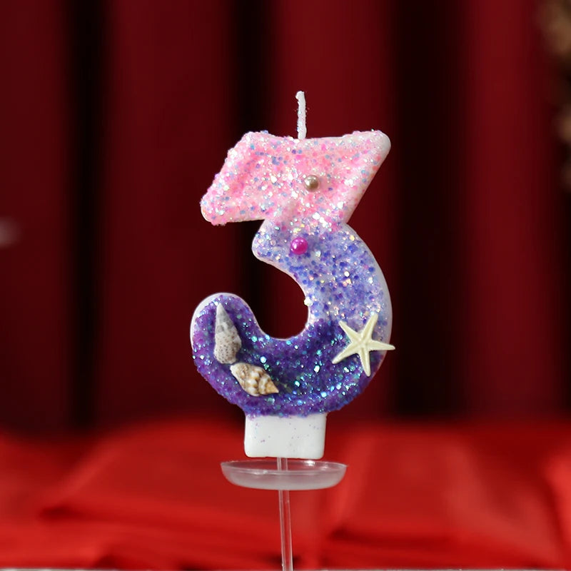 Ocean Number Birthday Candle