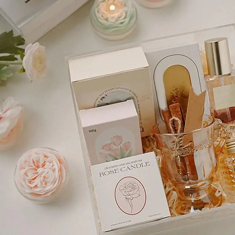 Natural Soy Wax Rose Soy Fall Candles
