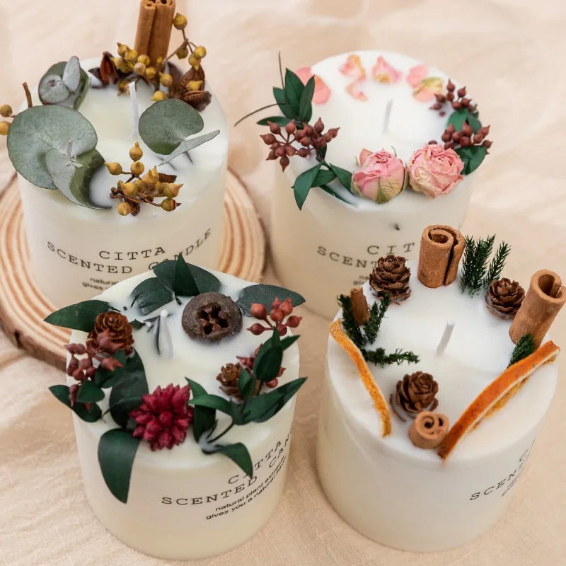 Soy Wax Scented Pillar Candle by Chandlerz