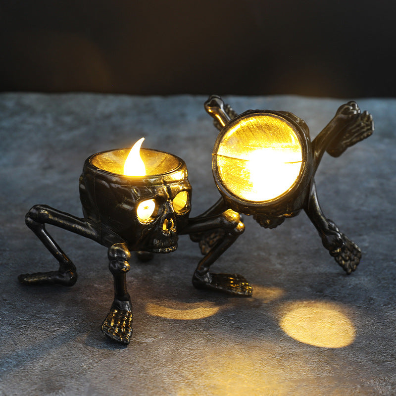 Halloween Skull Hand Lantern Prop
