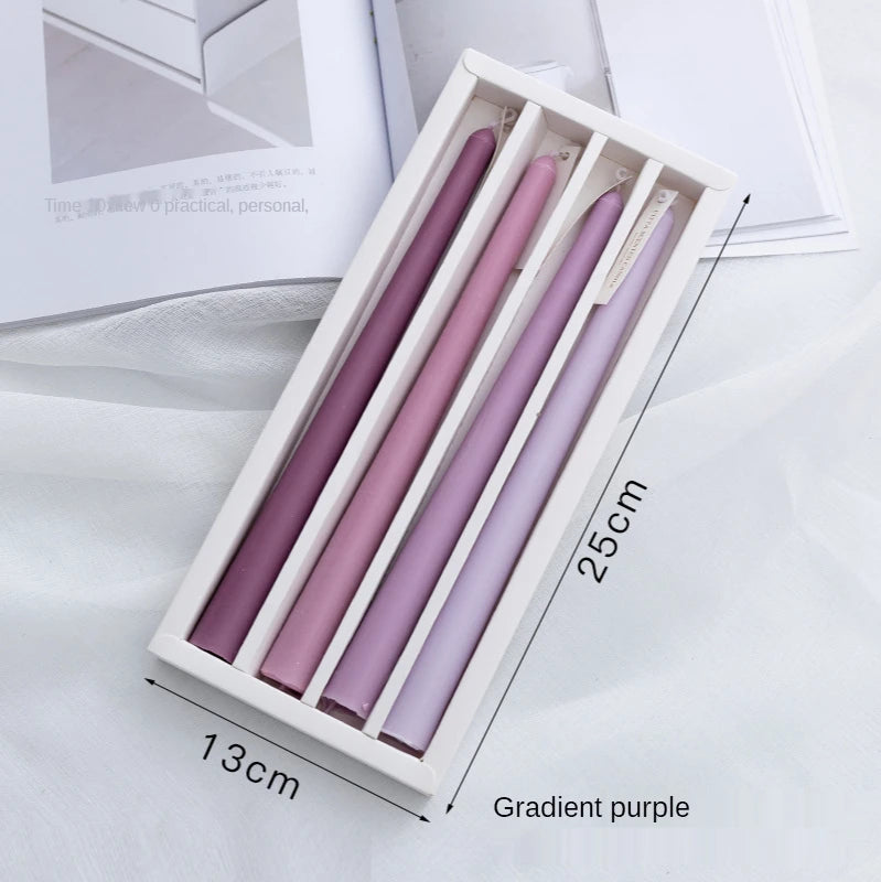 Long Taper Scented Candle Wedding Centerpieces For Tables Wedding Souvenir Banquet Candlelight Dinner Home Decorative Candles