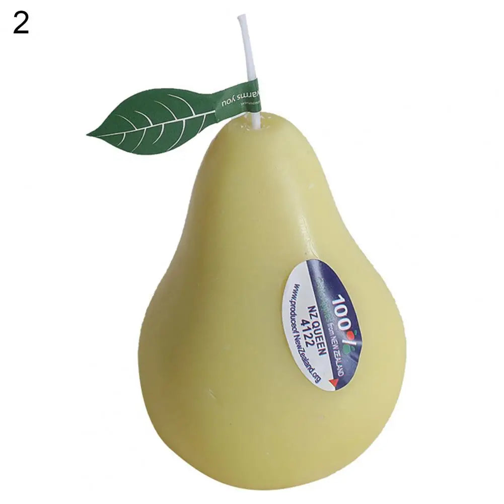 Decorative Scented Candle Charming Innovative Banana Pear Peach Fruit Wax Candle Home Decor