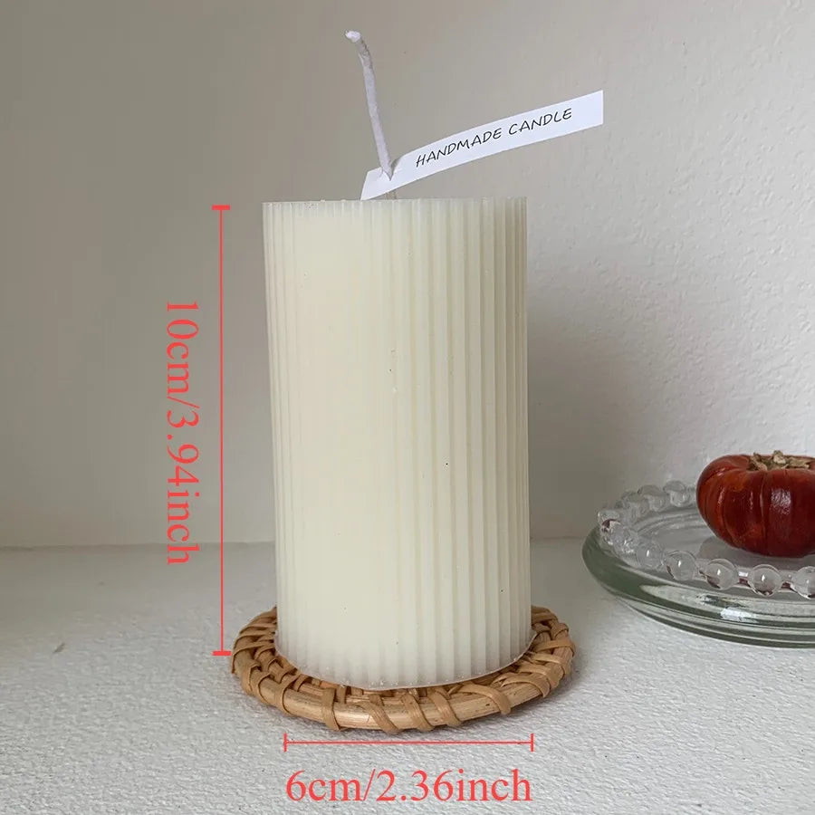 Nordic Style Cylindrical Candle- Smokeless