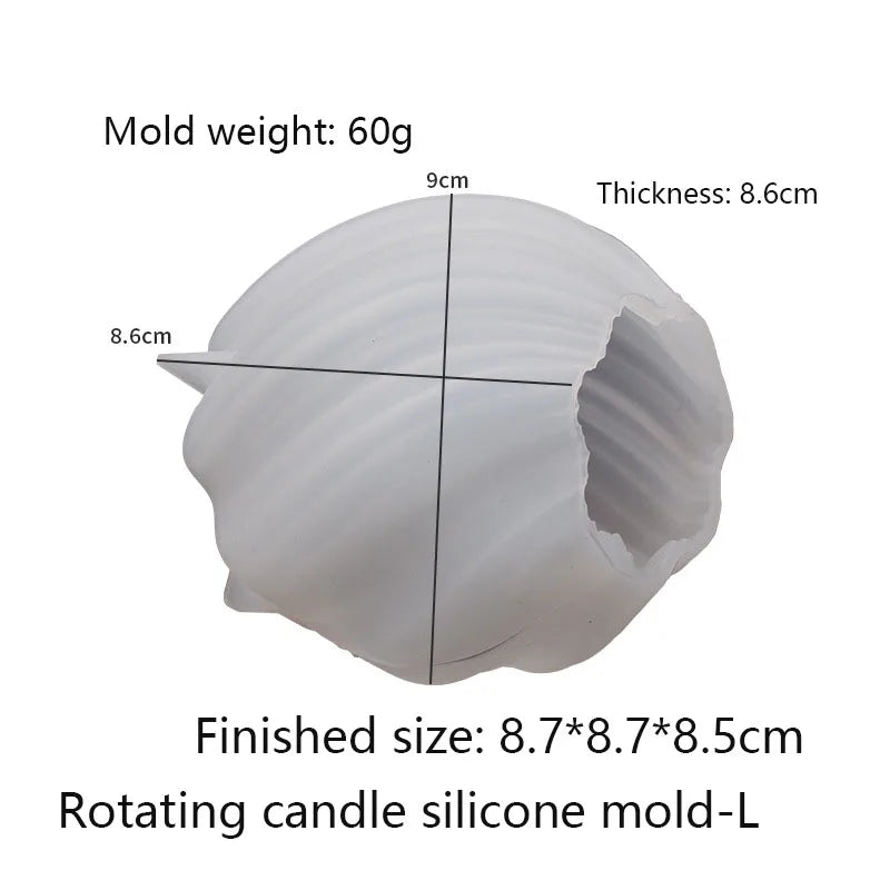 3D Wave Candle Mold