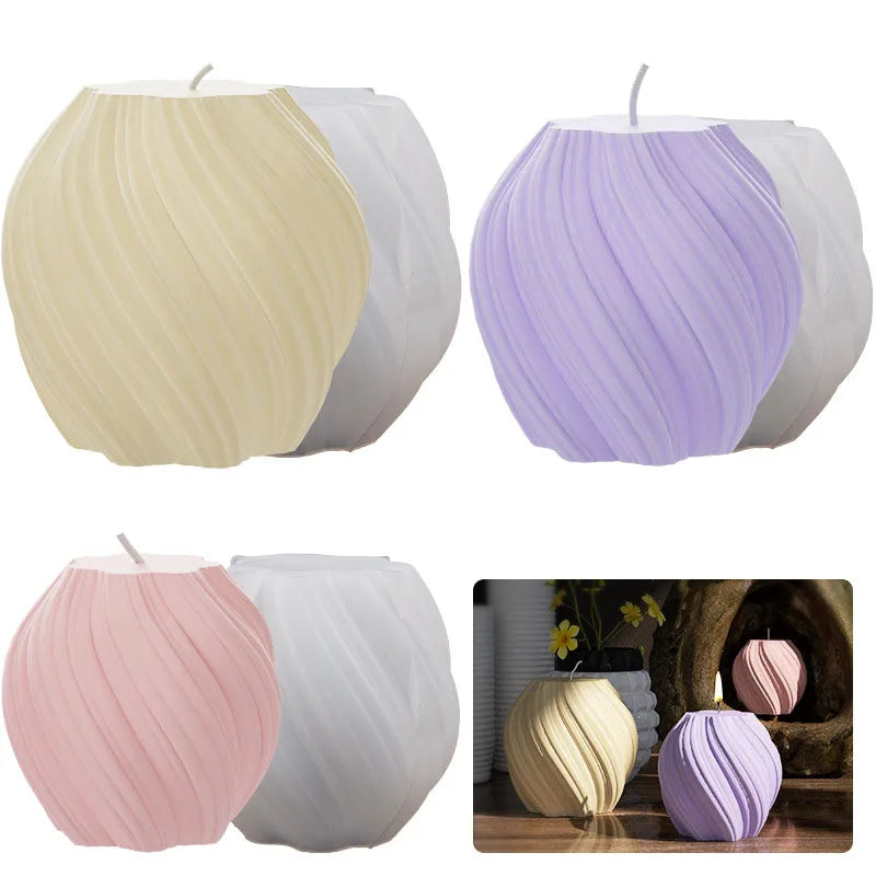 3D Wave Candle Mold