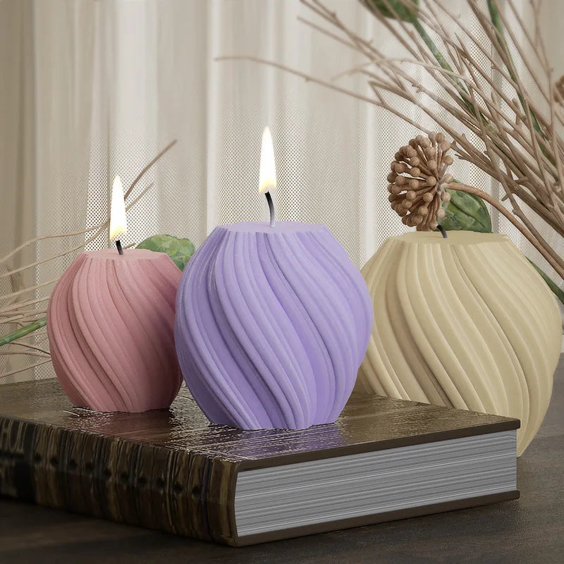 3D Wave Candle Mold