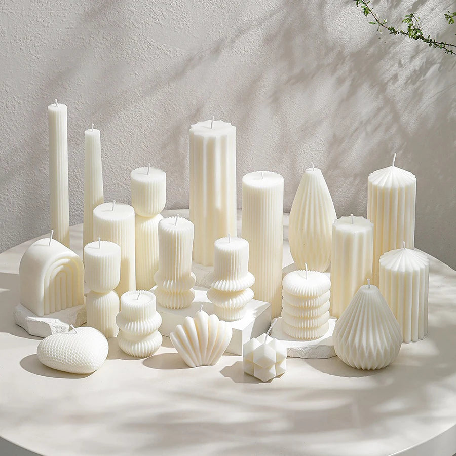 Nordic Style Cylindrical Candle- Smokeless