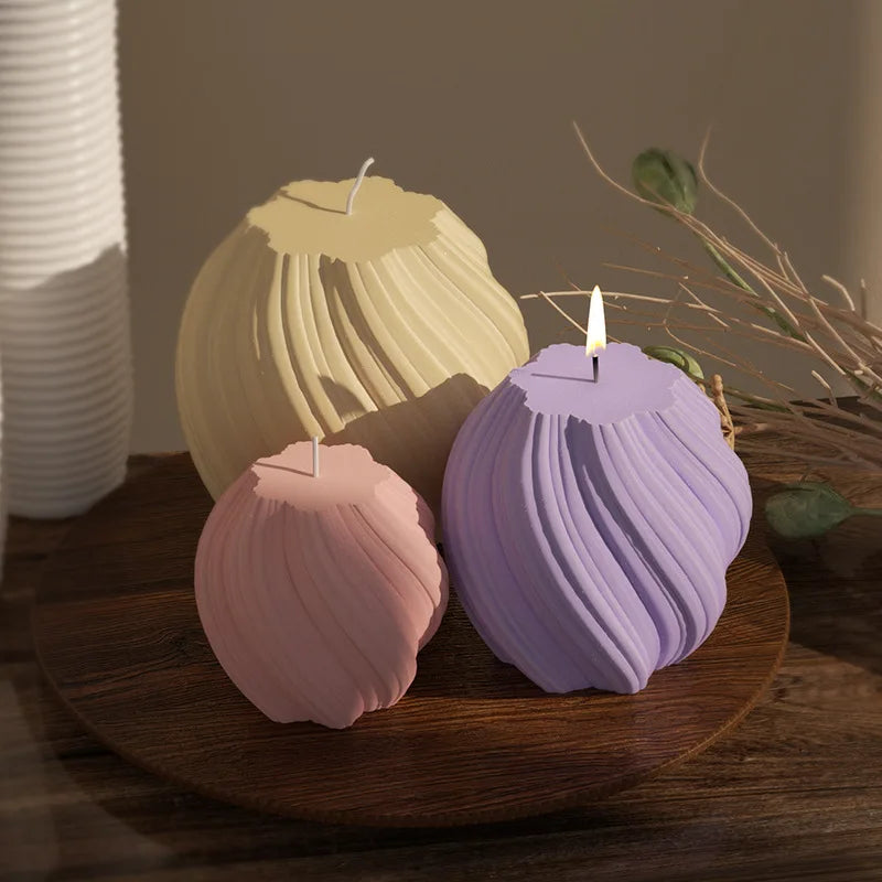 3D Wave Candle Mold