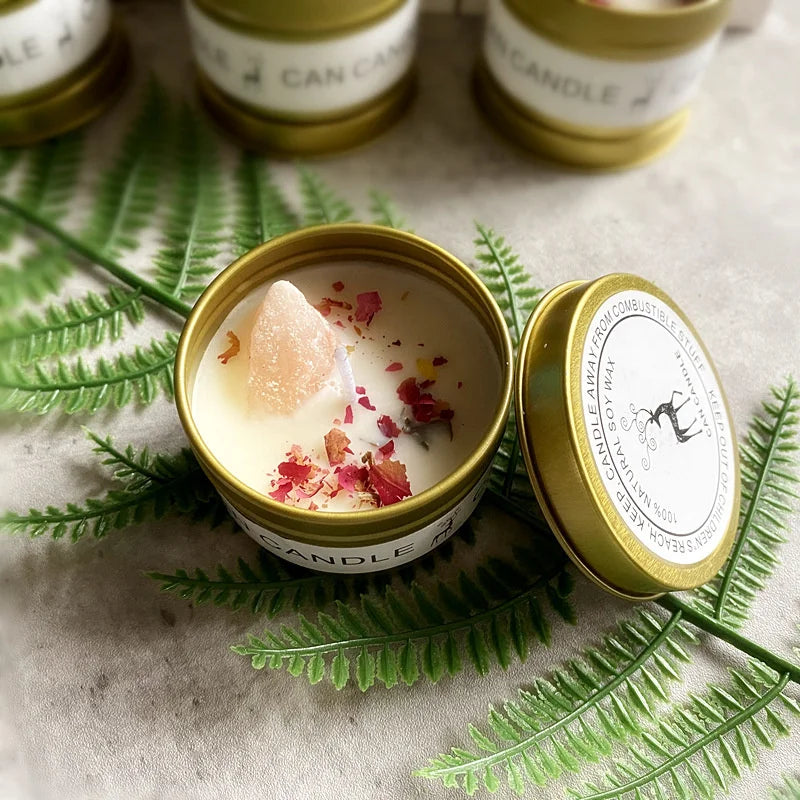 Scented Soy Crystal Candle Jar